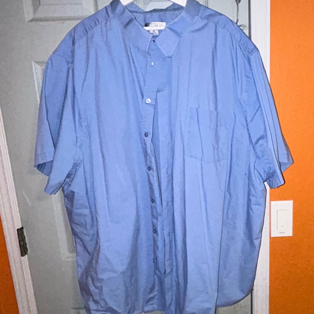 Kings court men’s short sleeve button up shirt size 22